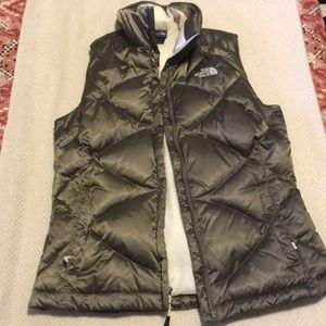 Brown north face 550 vest